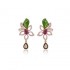 Beautifully Crafted Diamond Pendant Set with Matching Earrings in 18k gold with Certified Diamonds - PD1398P